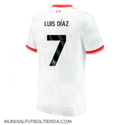 Camiseta Liverpool Luis Diaz #7 Tercera Equipación Replica 2024-25 mangas cortas